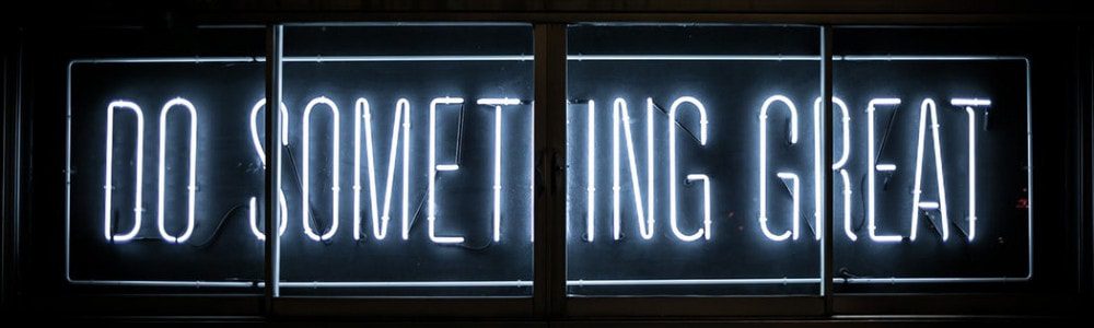 Do Something Great neon sign