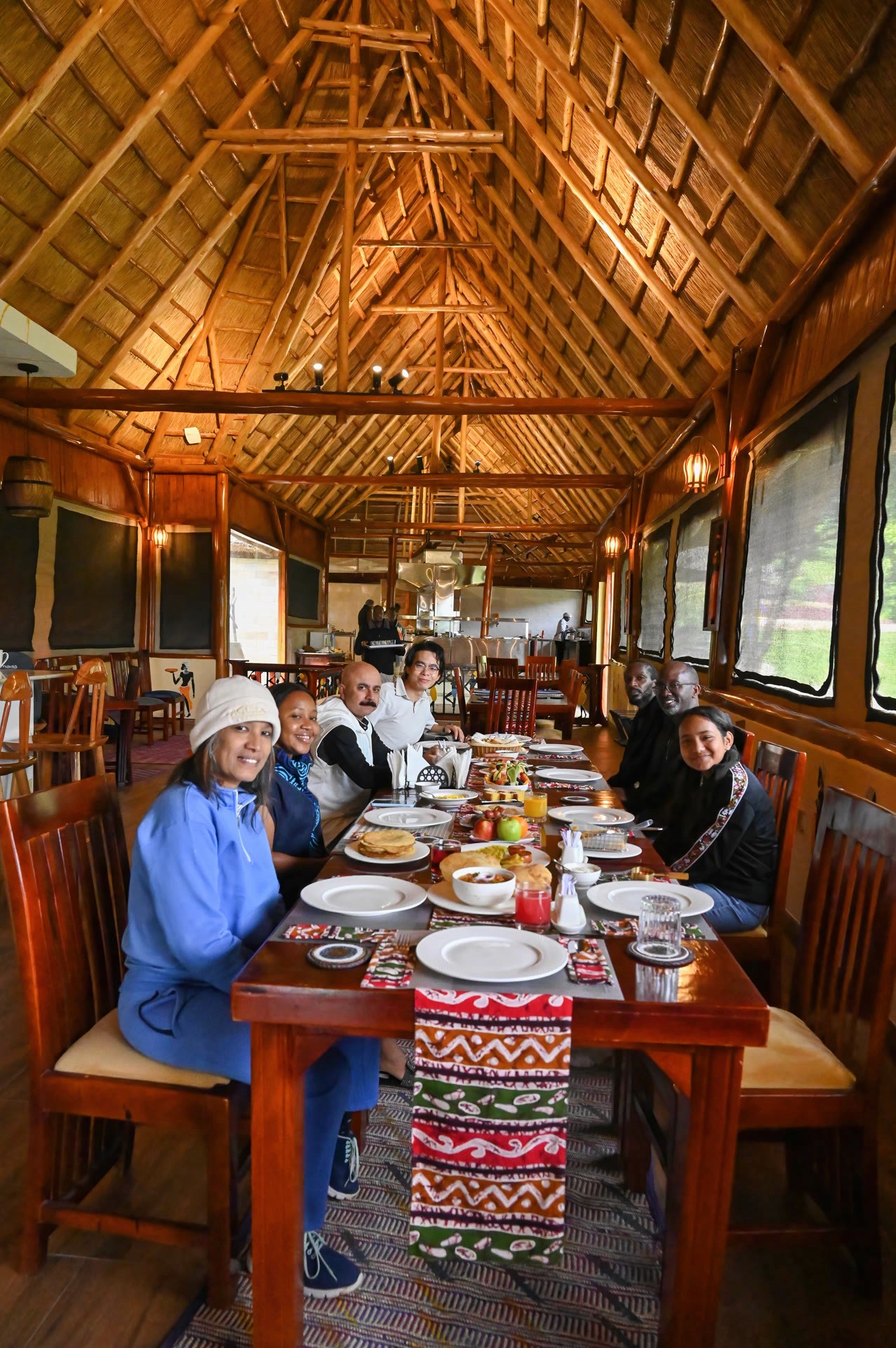 Guests dining together at Lilita Keper