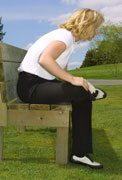 seated forward bend golf stretch