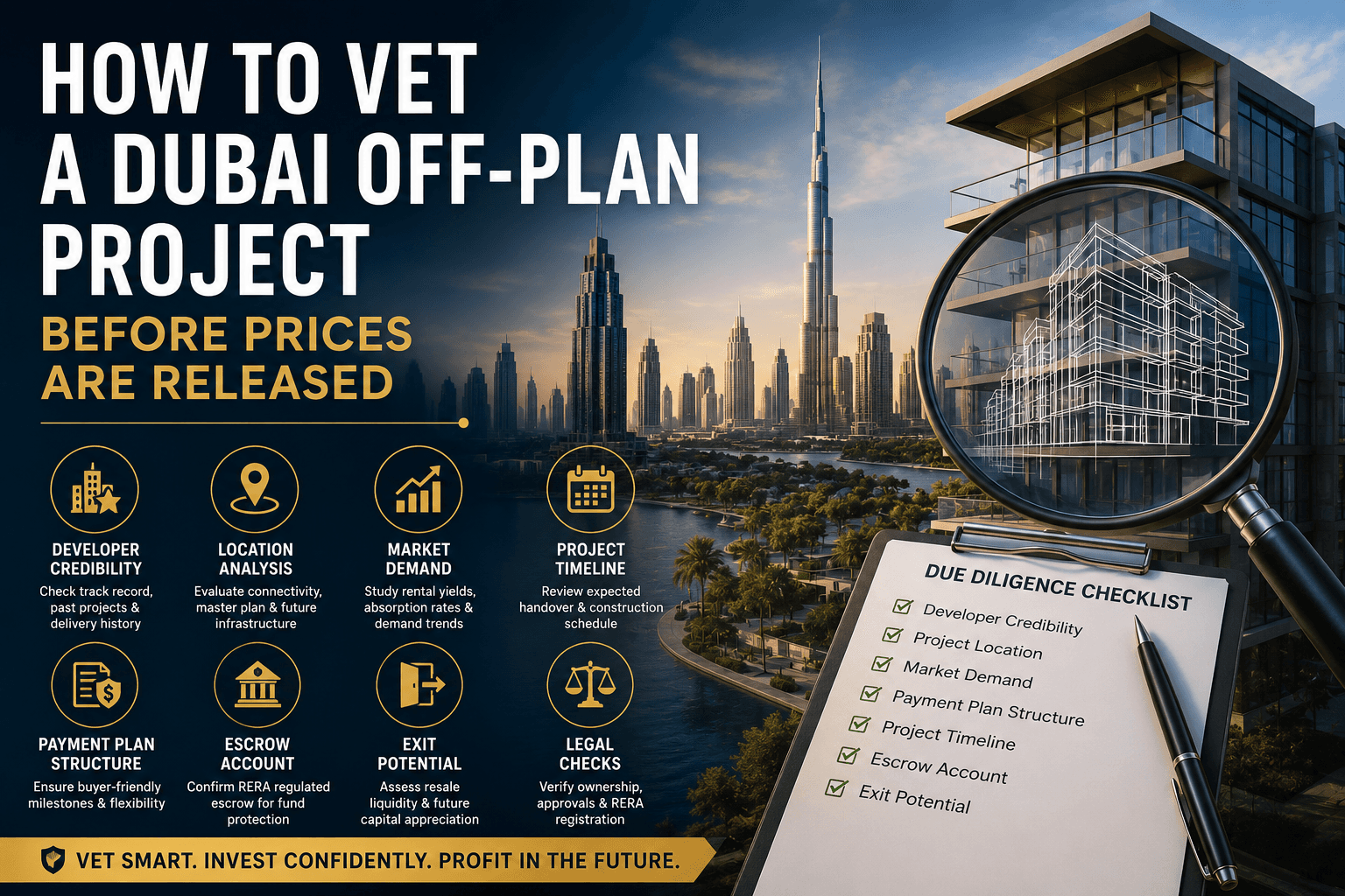 How to Vet a Dubai Off-Plan Project Before Prices Are Released