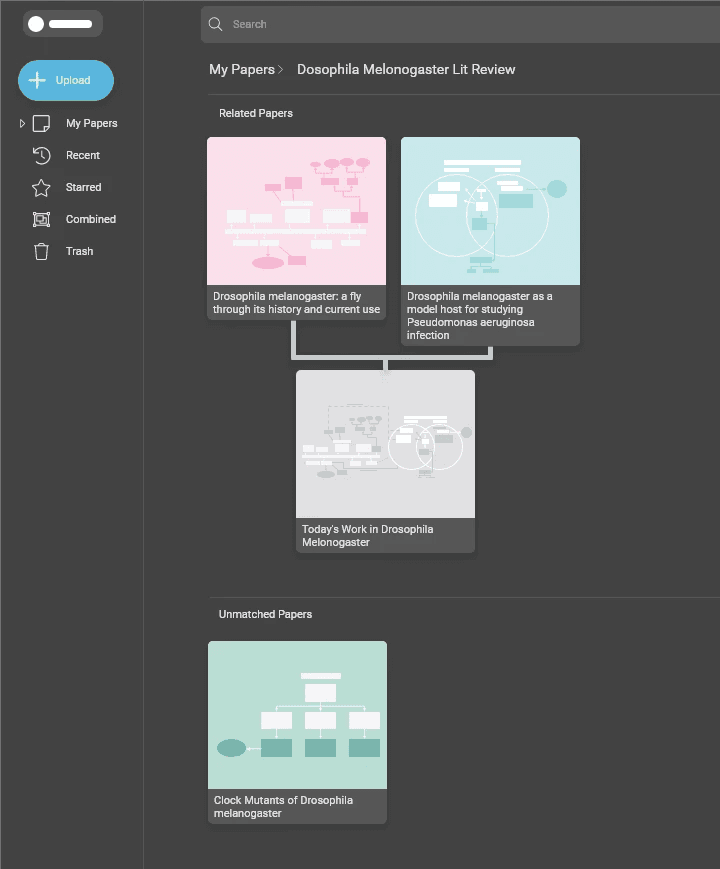 Screenshot of a web interface displaying color-coded frameworks for managing notes and task structures.
