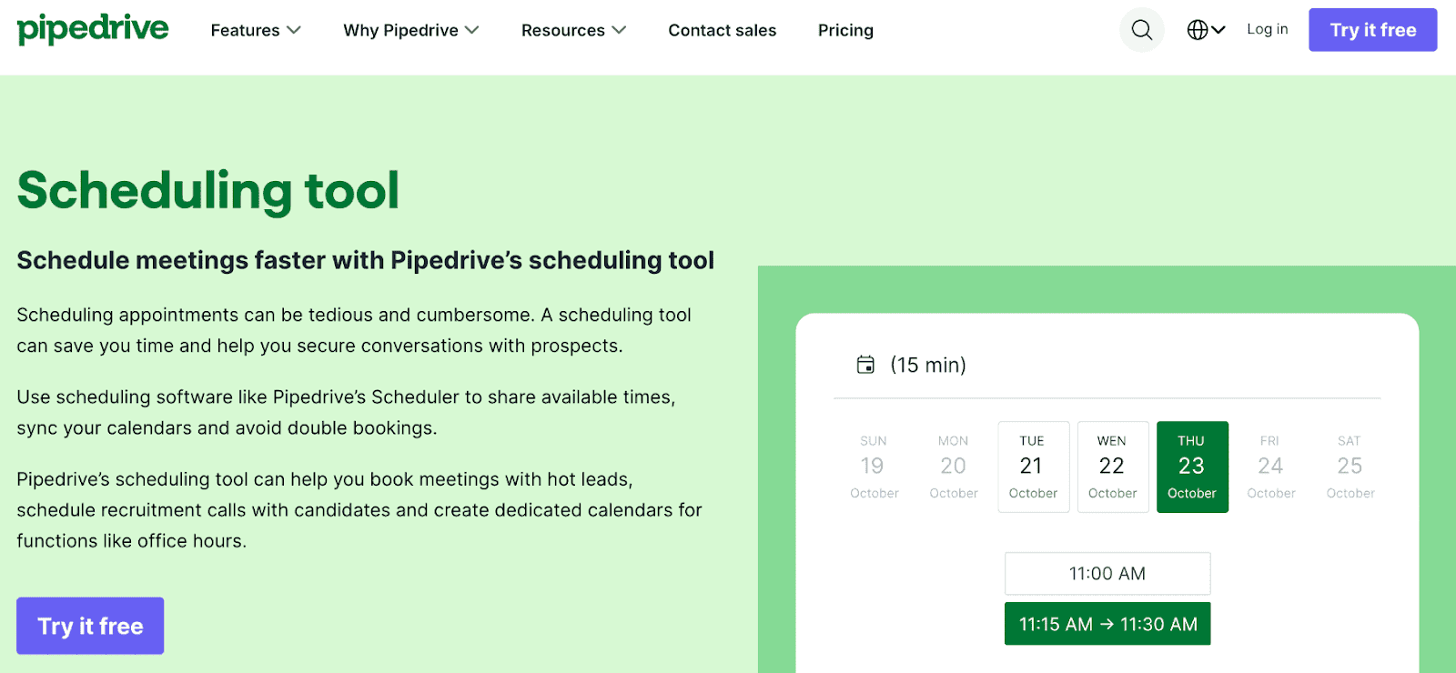 Pipedrive scheduler