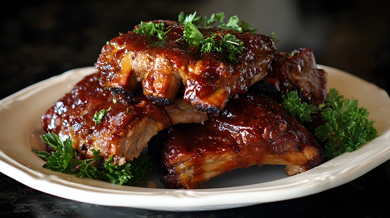 Mięso z grilla glazurowane Ketchupem Pikantnym Konik