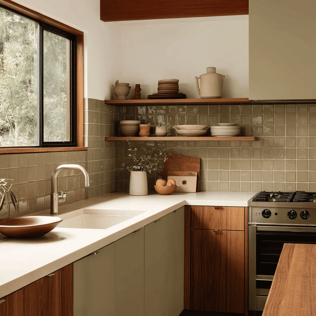 Macadamia home kitchen counter