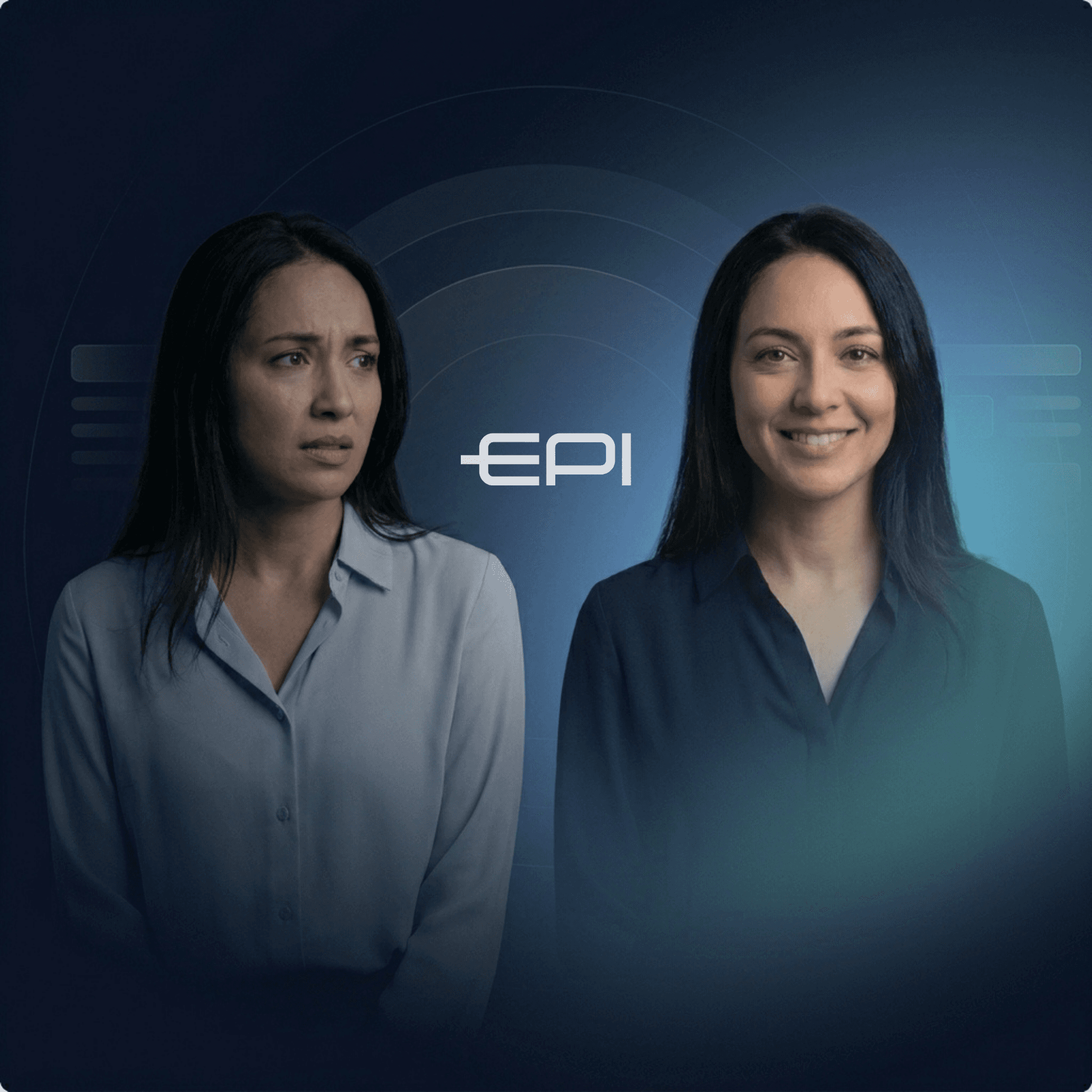 EPI Collective transformation showing participant before and after personal growth journey