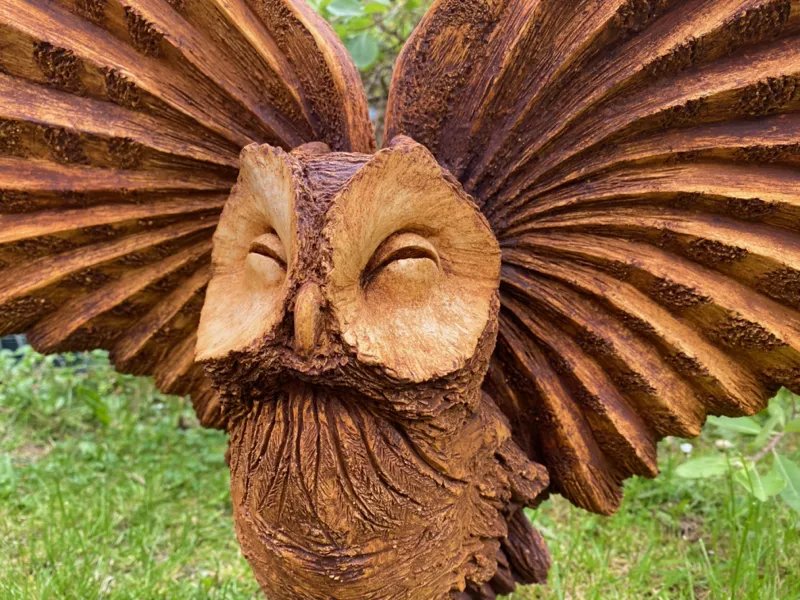 Outdoor owl sculture sussex