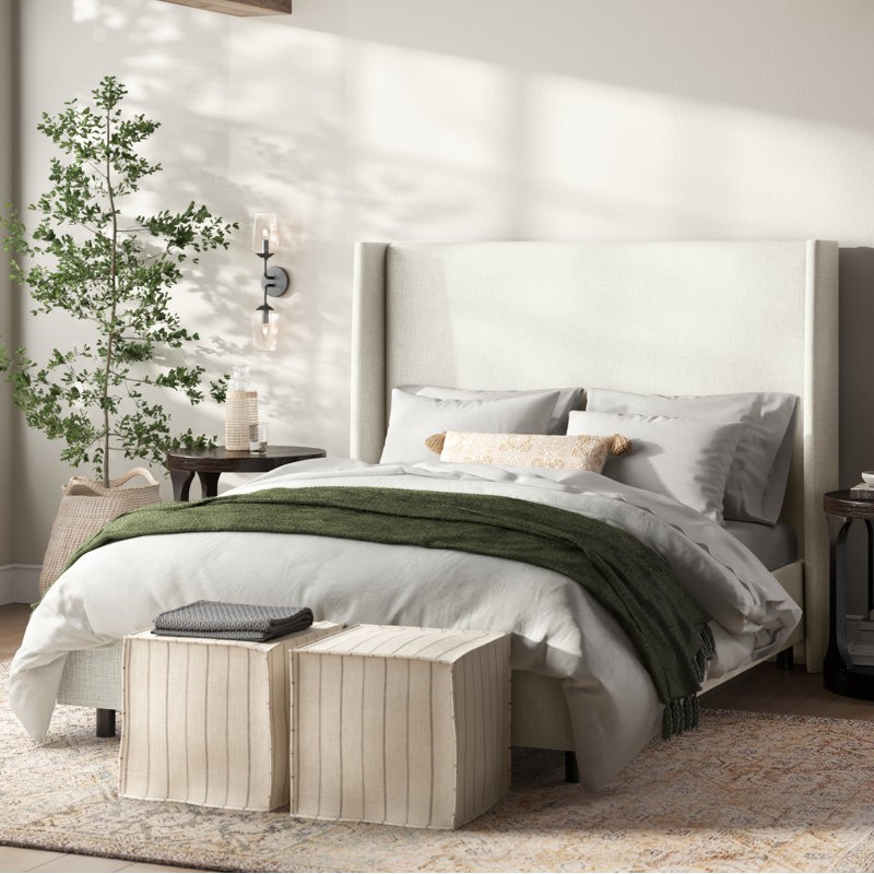 Built with premium materials, the tilly upholstered bed ensures lasting comfort and support.