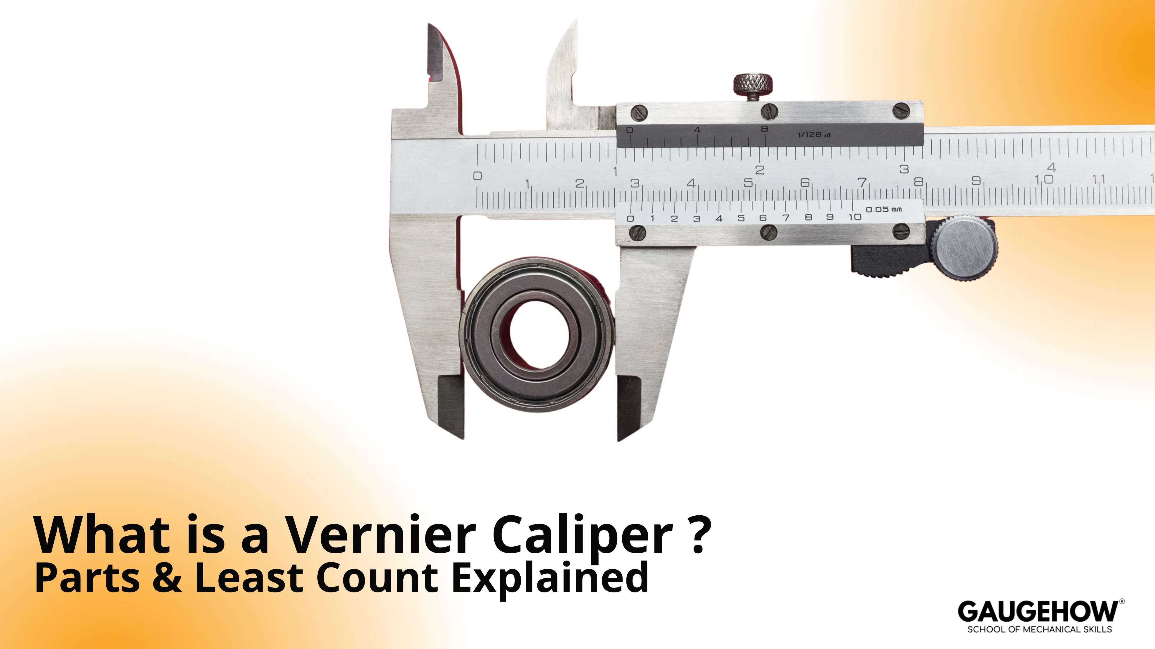 What is a vernier caliper parts and least count