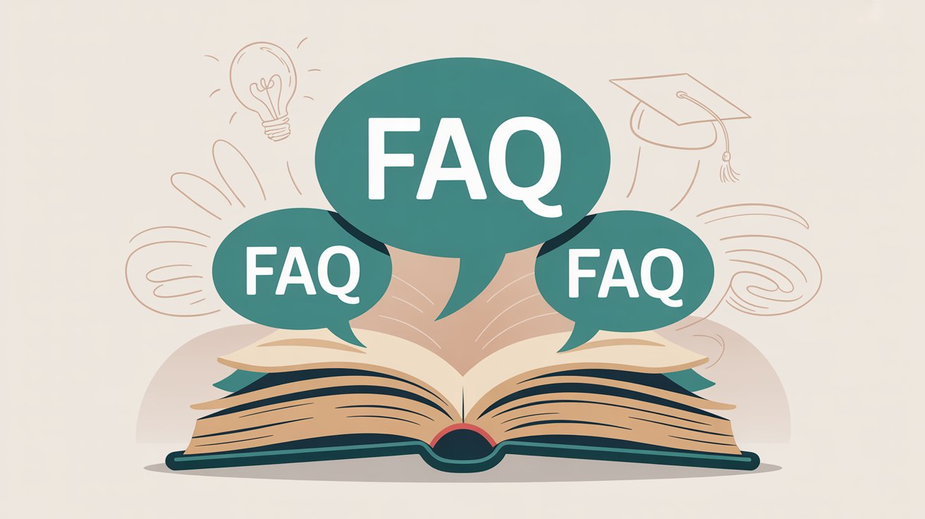 FAQ concept showing common questions and answers about ABM and marketing automation integration, presented as helpful guidance for implementation success