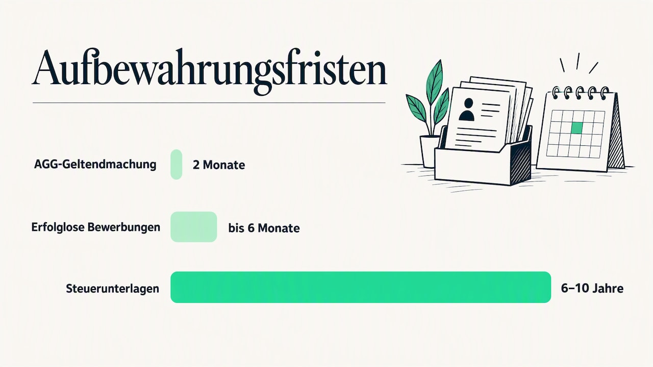 Fristlogik für die Aufbewahrung von Bewerbungsdaten