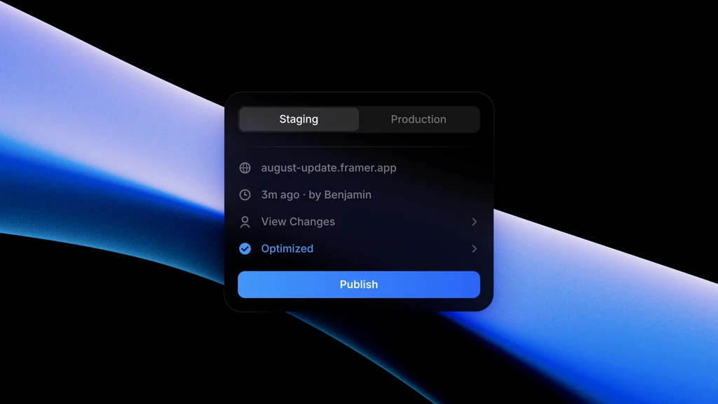Design, publish, and launch your website in minutes with Framer. Create stunning visuals while Framer handles responsive layouts, hosting, and live deployment. Built for independent designers and creative studios, as well as scaling teams and enterprises.