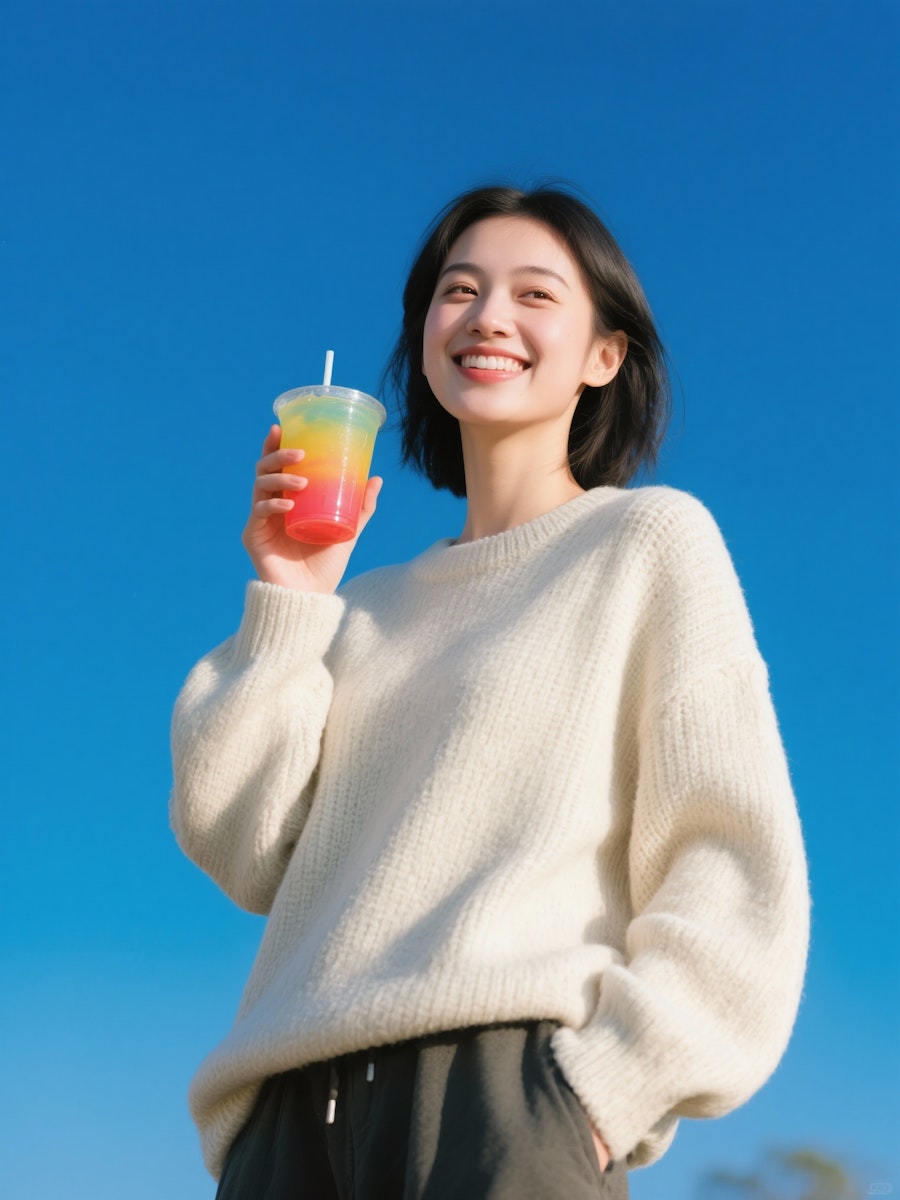 appy client lifestyle portrait holding a drink