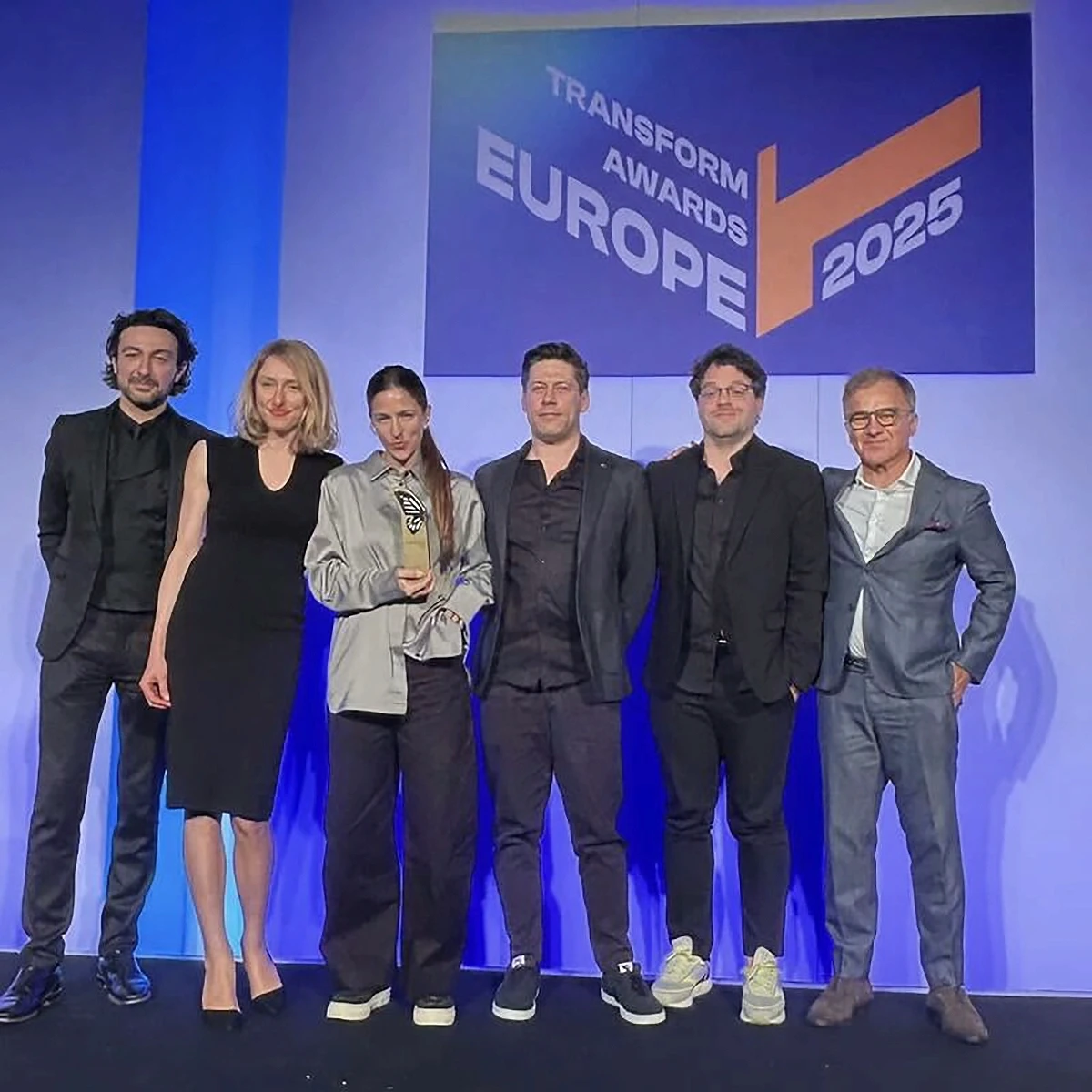 touchideas team at transform awards 2025: Bartek Serafiński, Krzysztof Szwedowski, Marcin Krygier, Marta Szymkowiak, Monika Piątkowska