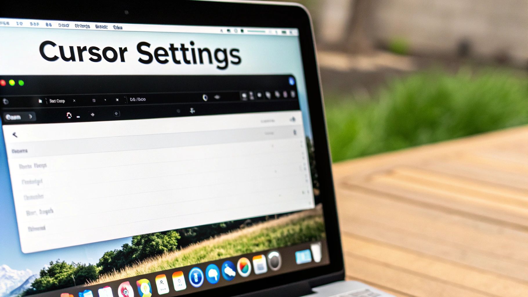 A screenshot of the macOS accessibility settings, highlighting the Display and Pointer options for cursor customization.