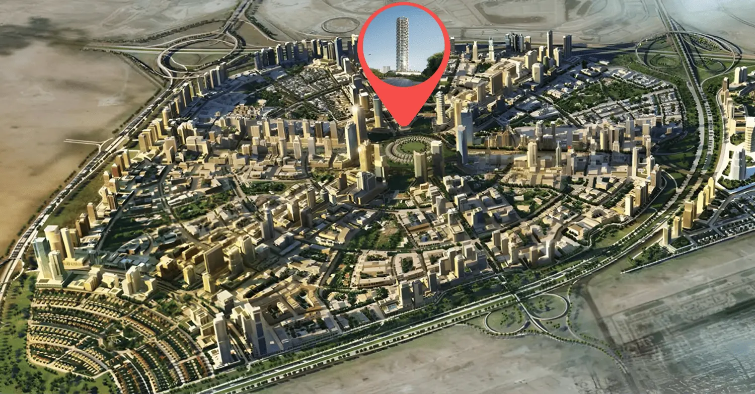 binghatti circle location map jvc