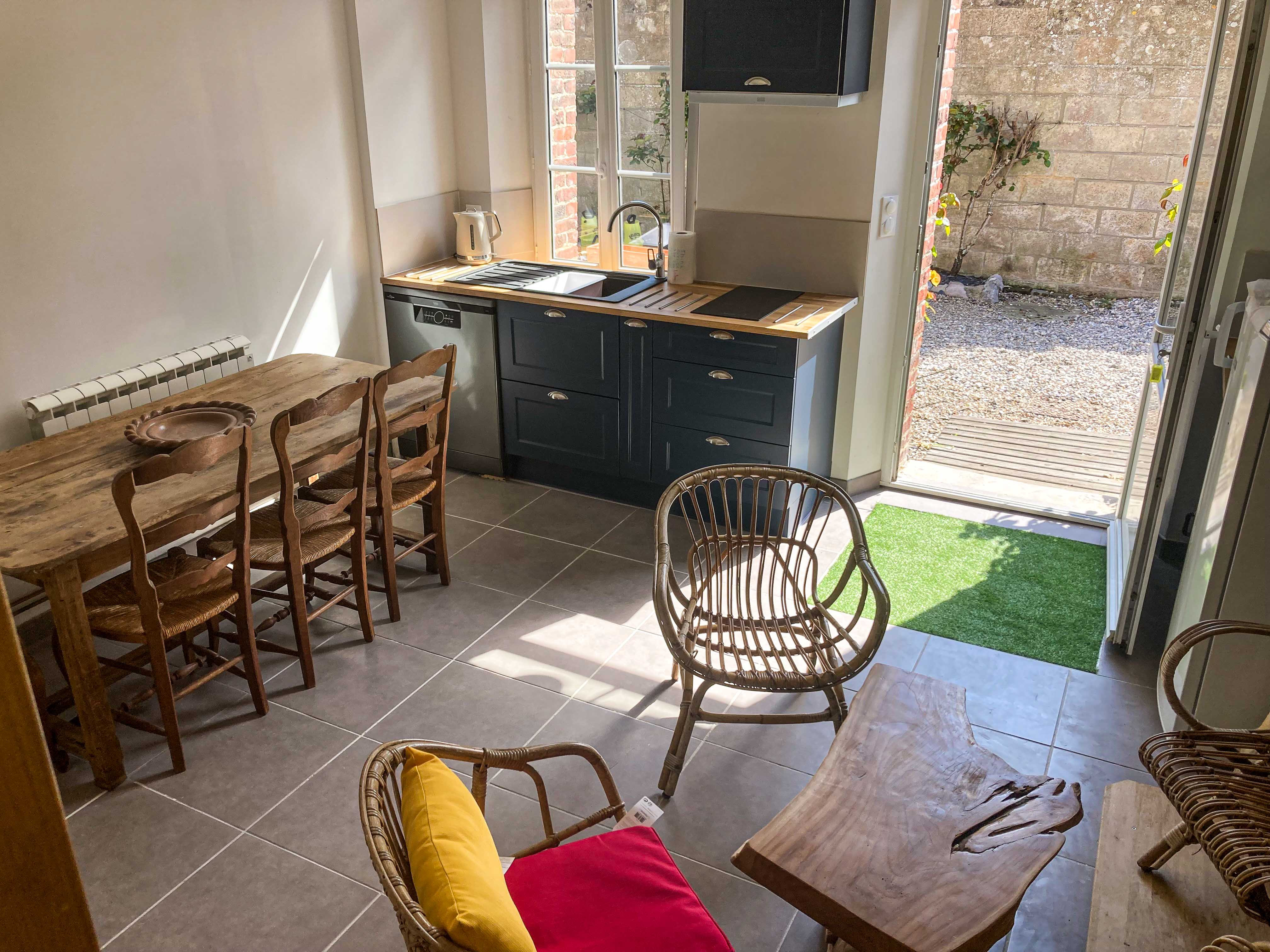 cuisine gîte veules les roses