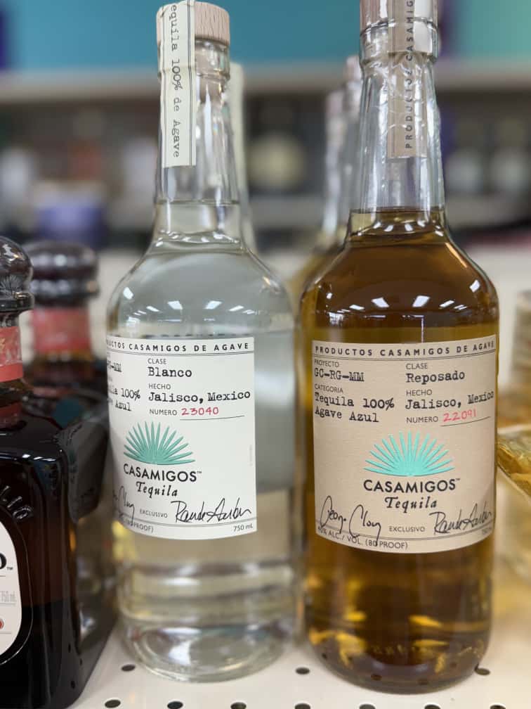 casamigos on shelf in Luci Lu Liquor