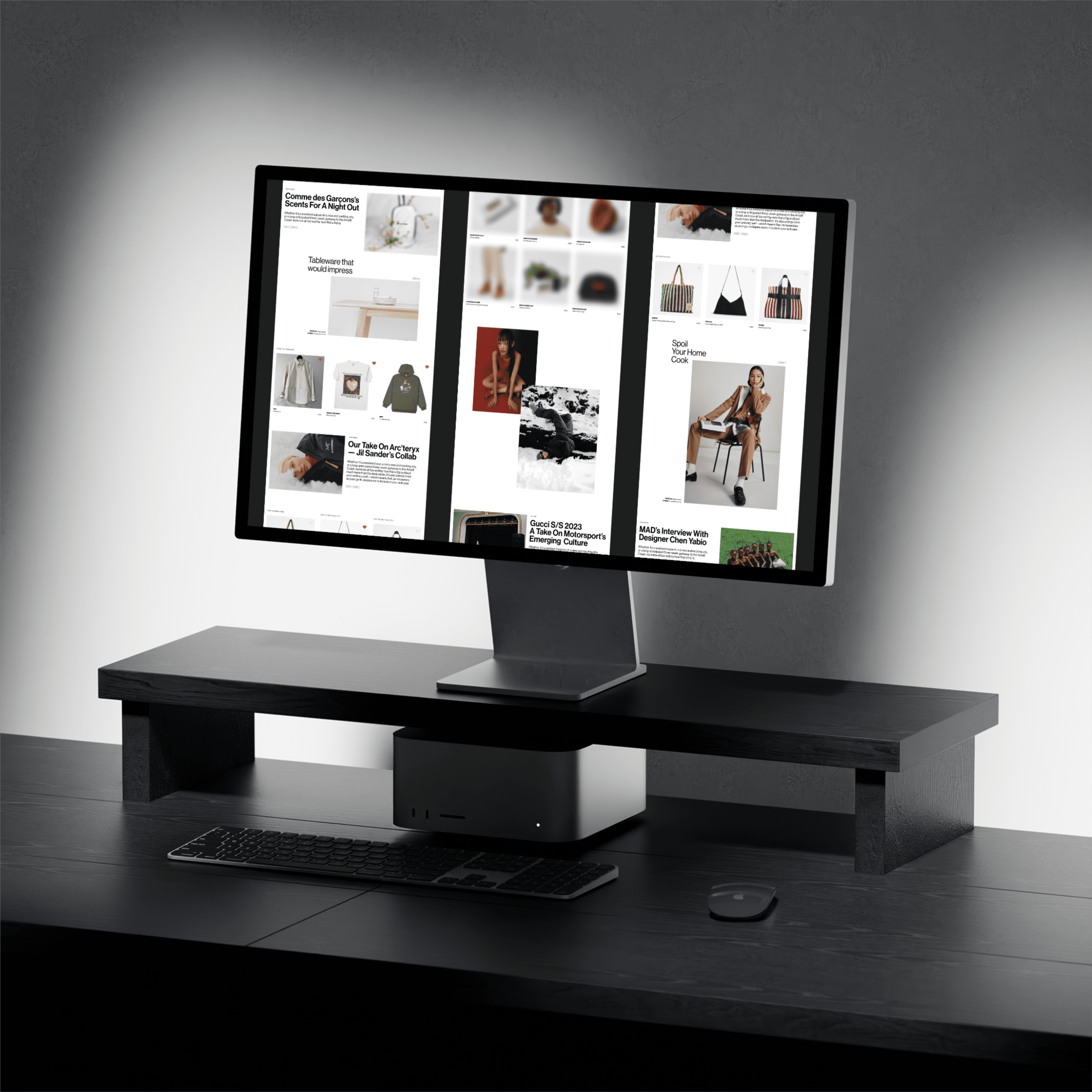 Magazine Editorial-style Home Page