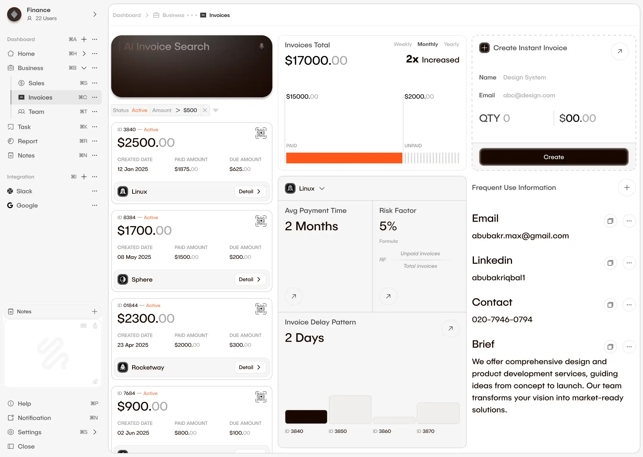 make dashboard design simple