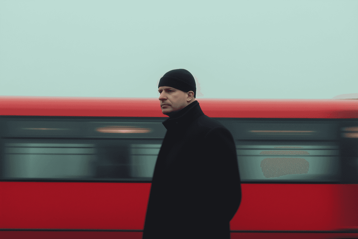 man walking with motion blur urban lifestyle photography