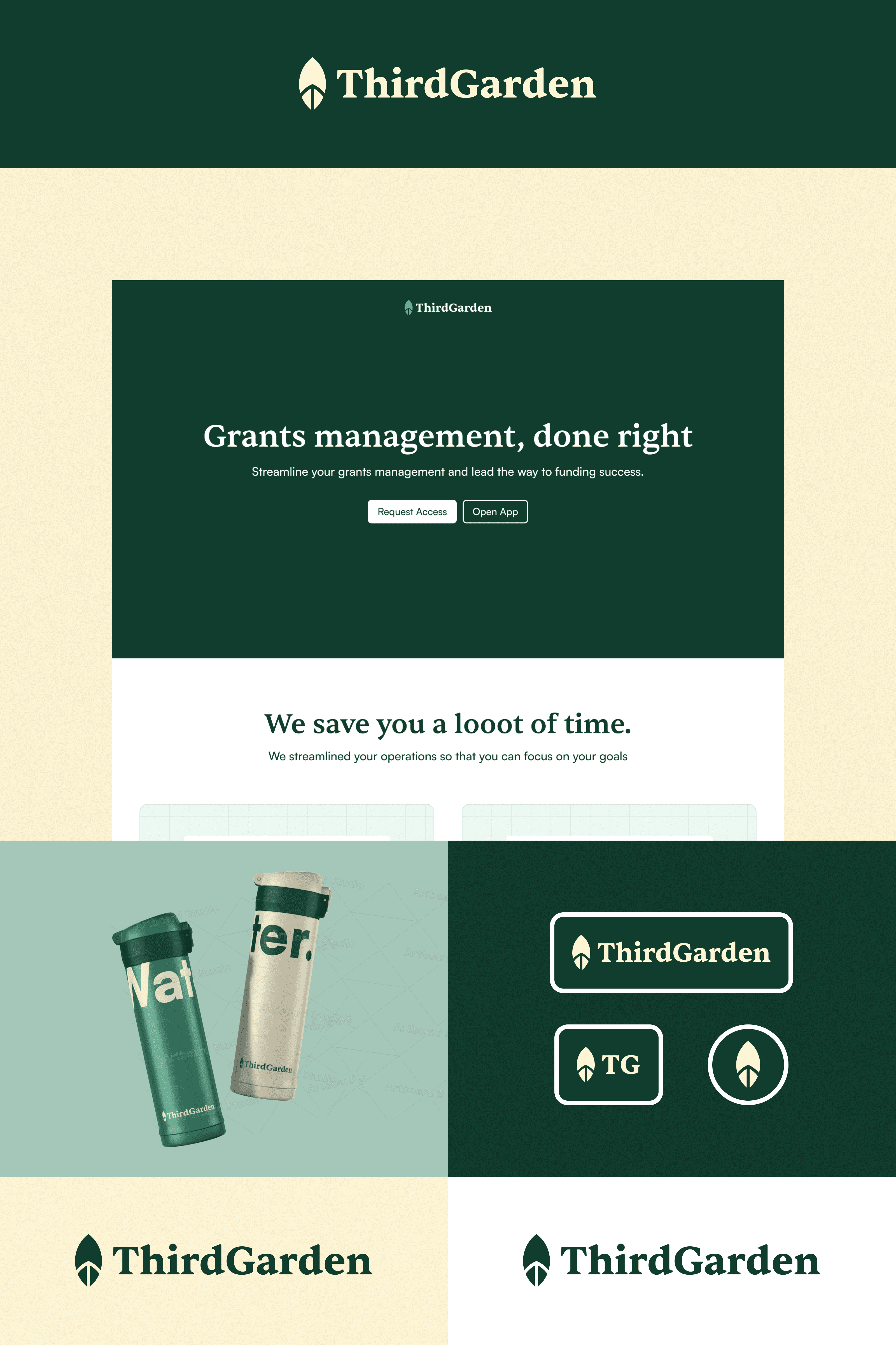 Brand moodboard of ThirdGarden.