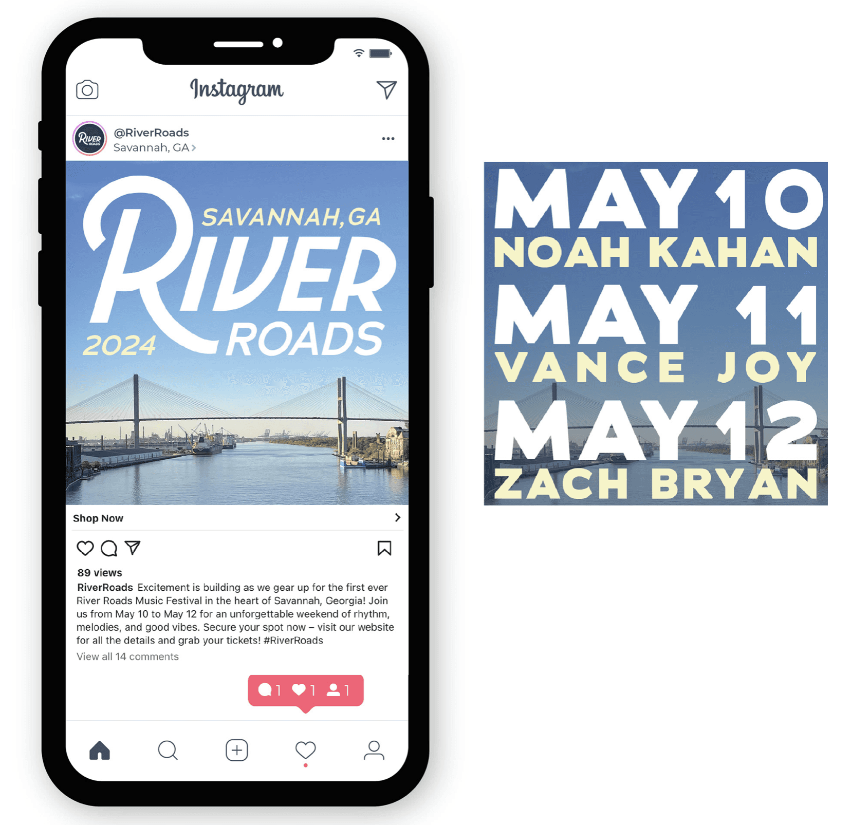 River Roads Instagram Post 