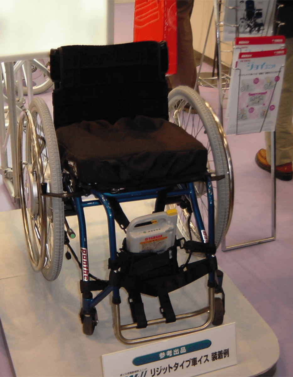 SD Motion wheelchair on display at a Yamaha exhibition in Japan