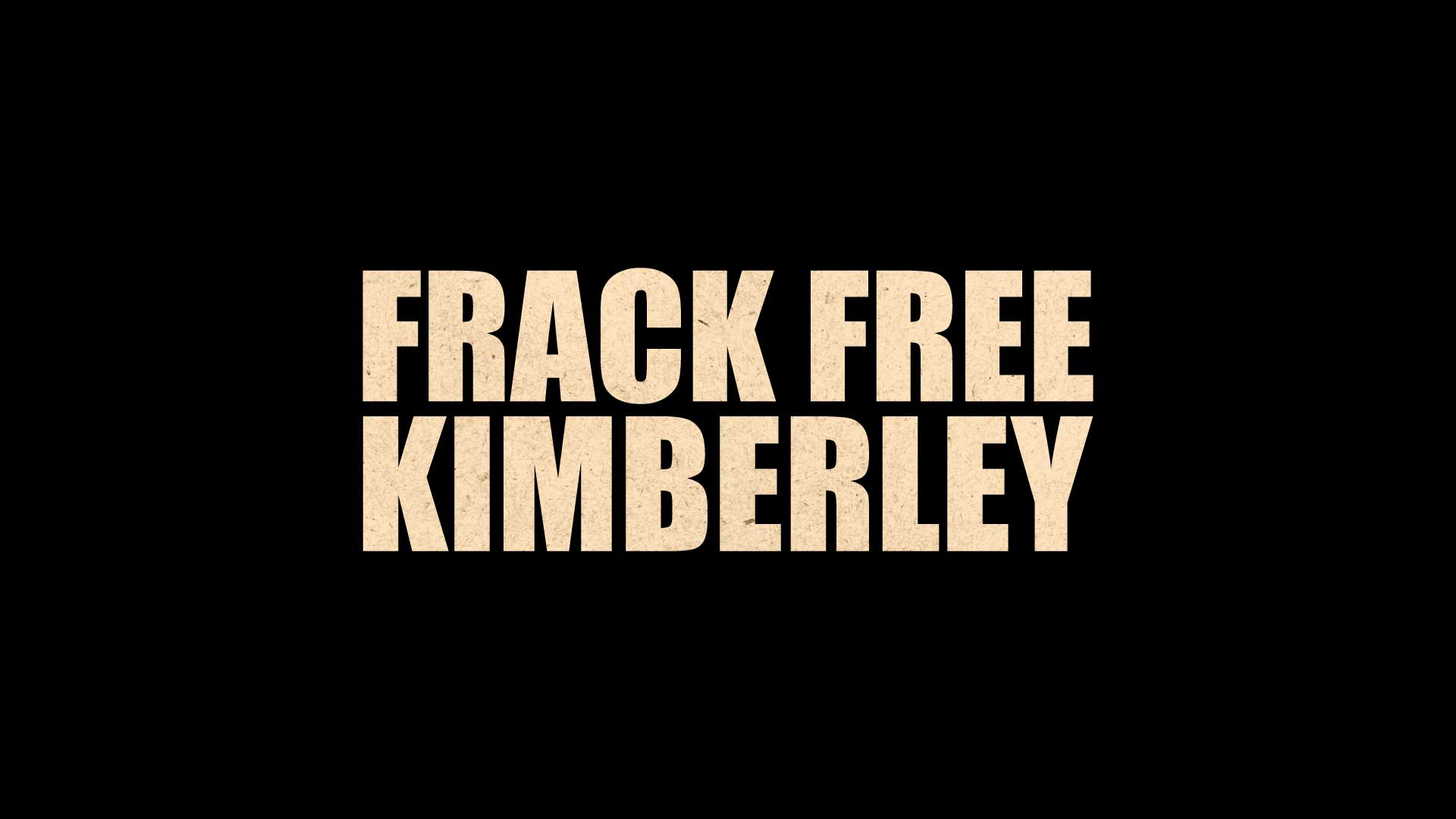 Frack Free Kinberley wordmark