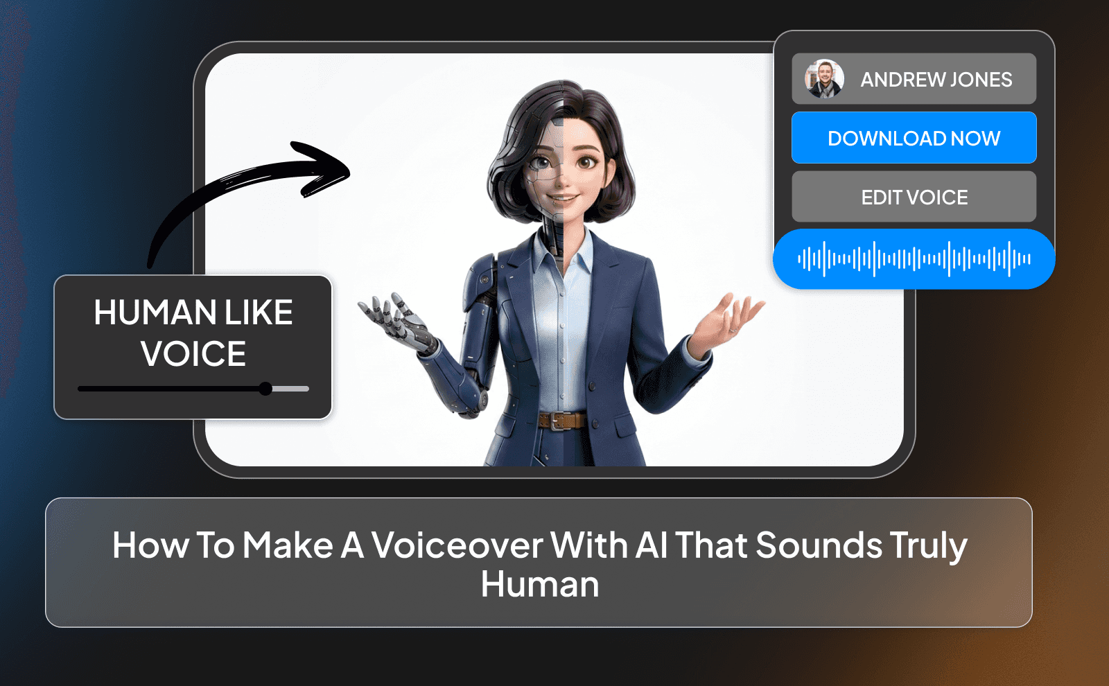 How to make a voiceover with AI that sounds truly human