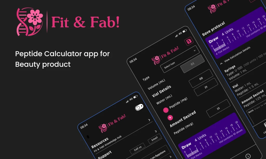 Health care app design image Fit & Fab 