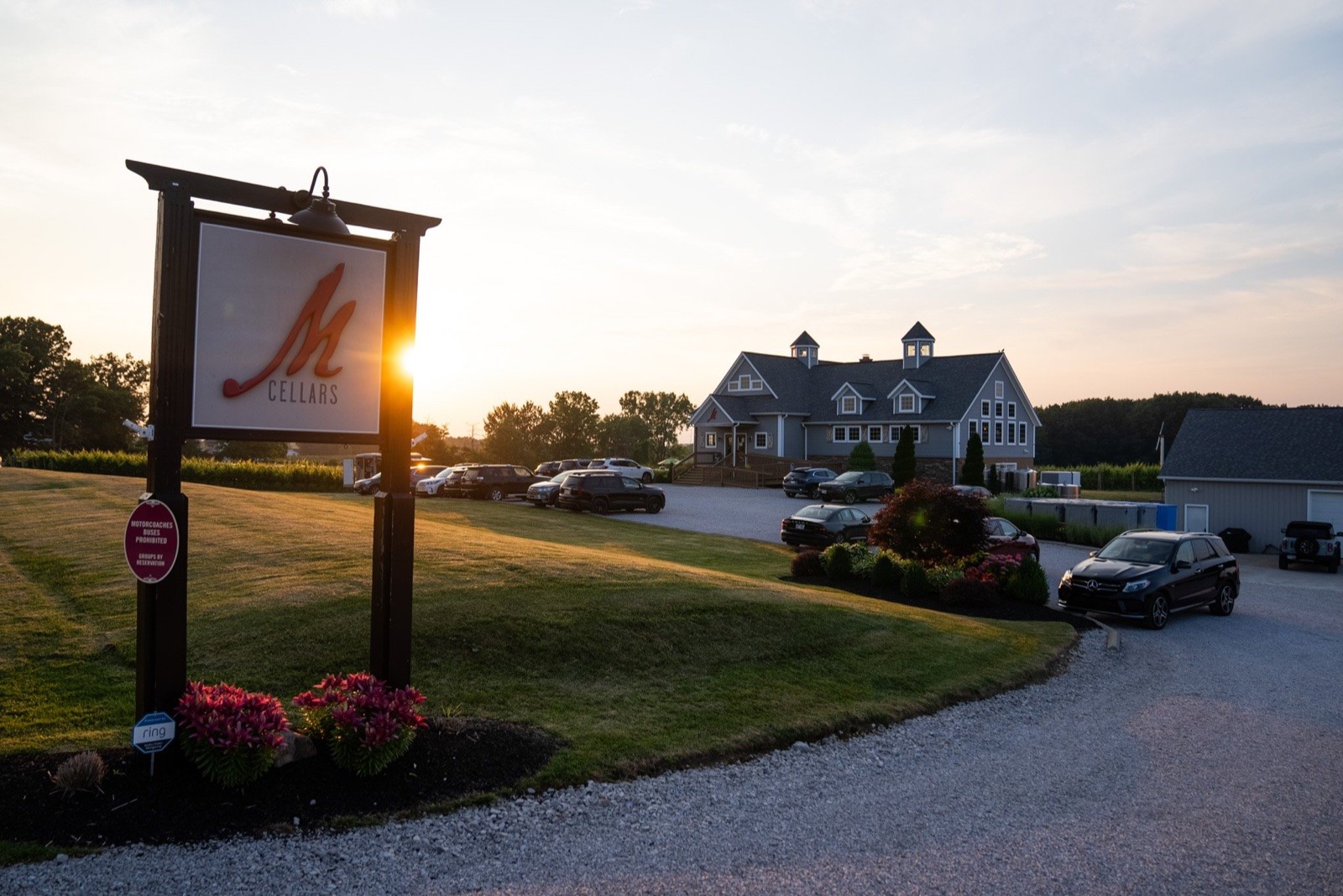 M Cellars and its winery grounds in the Grand River Valley