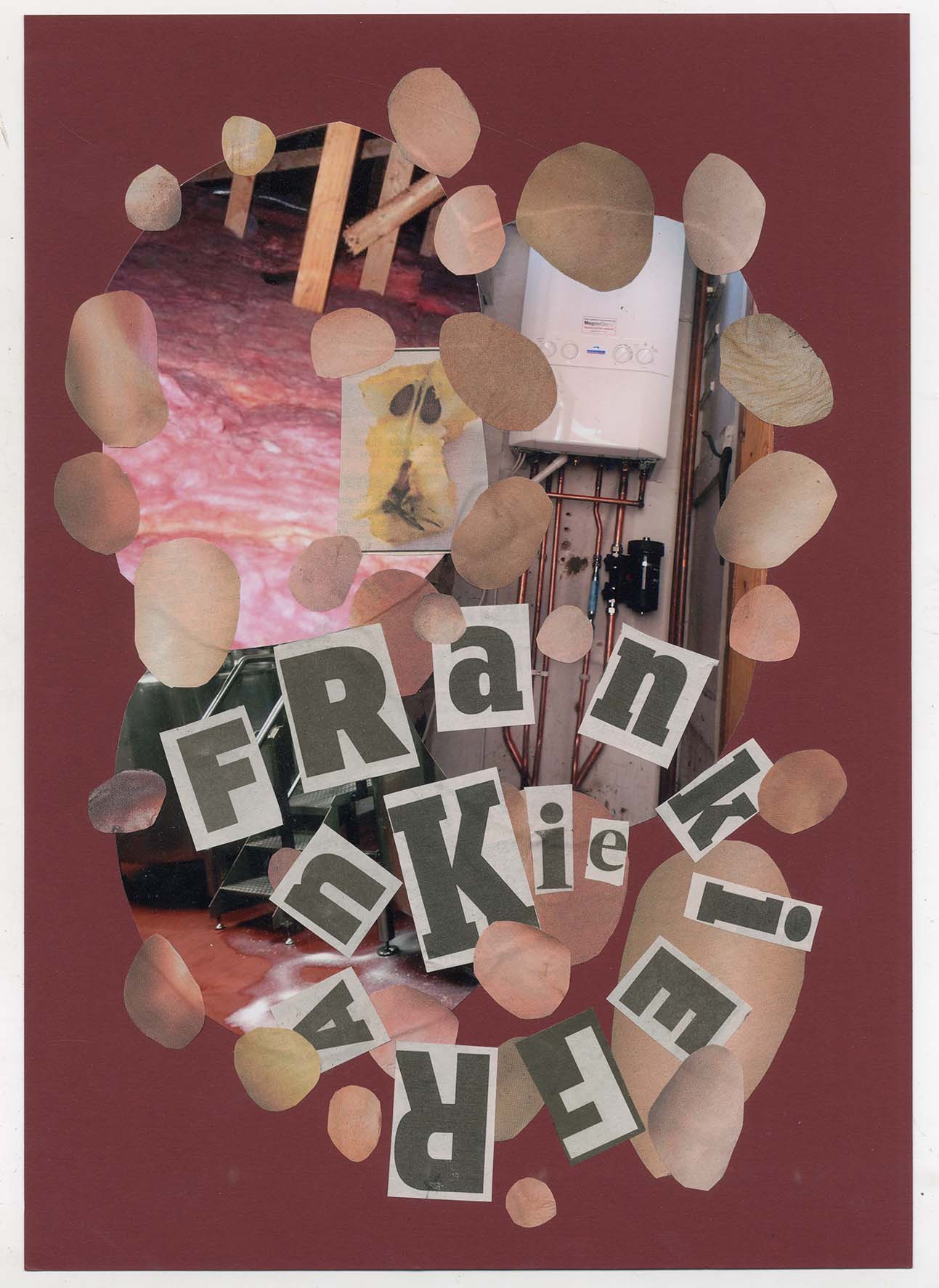 Nicholas Cheveldave artwork collage on paper