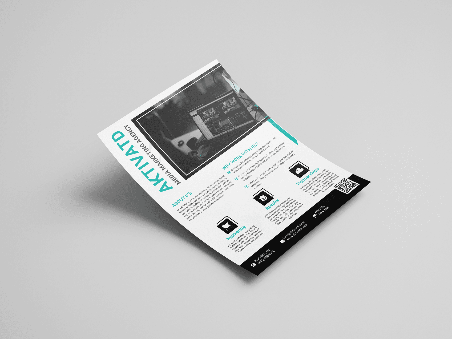 Aktivatd One Pager Design Mockup 