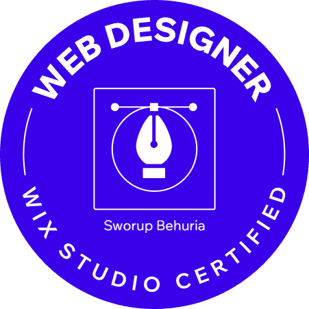 Wix Studio certified designer badge