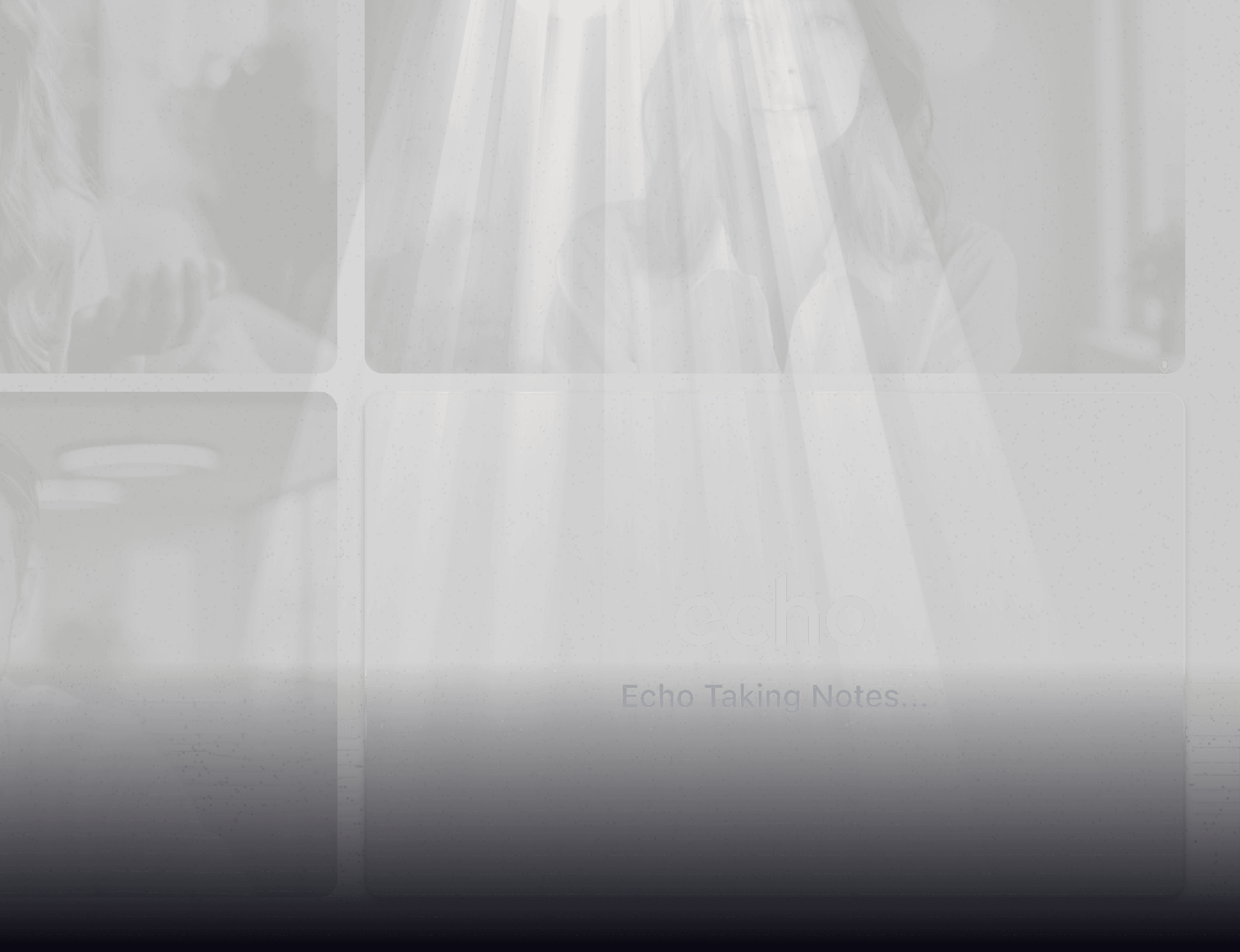 A visual card highlighting Echo’s feature to attend and record meetings on your behalf, ensuring no critical details are missed.