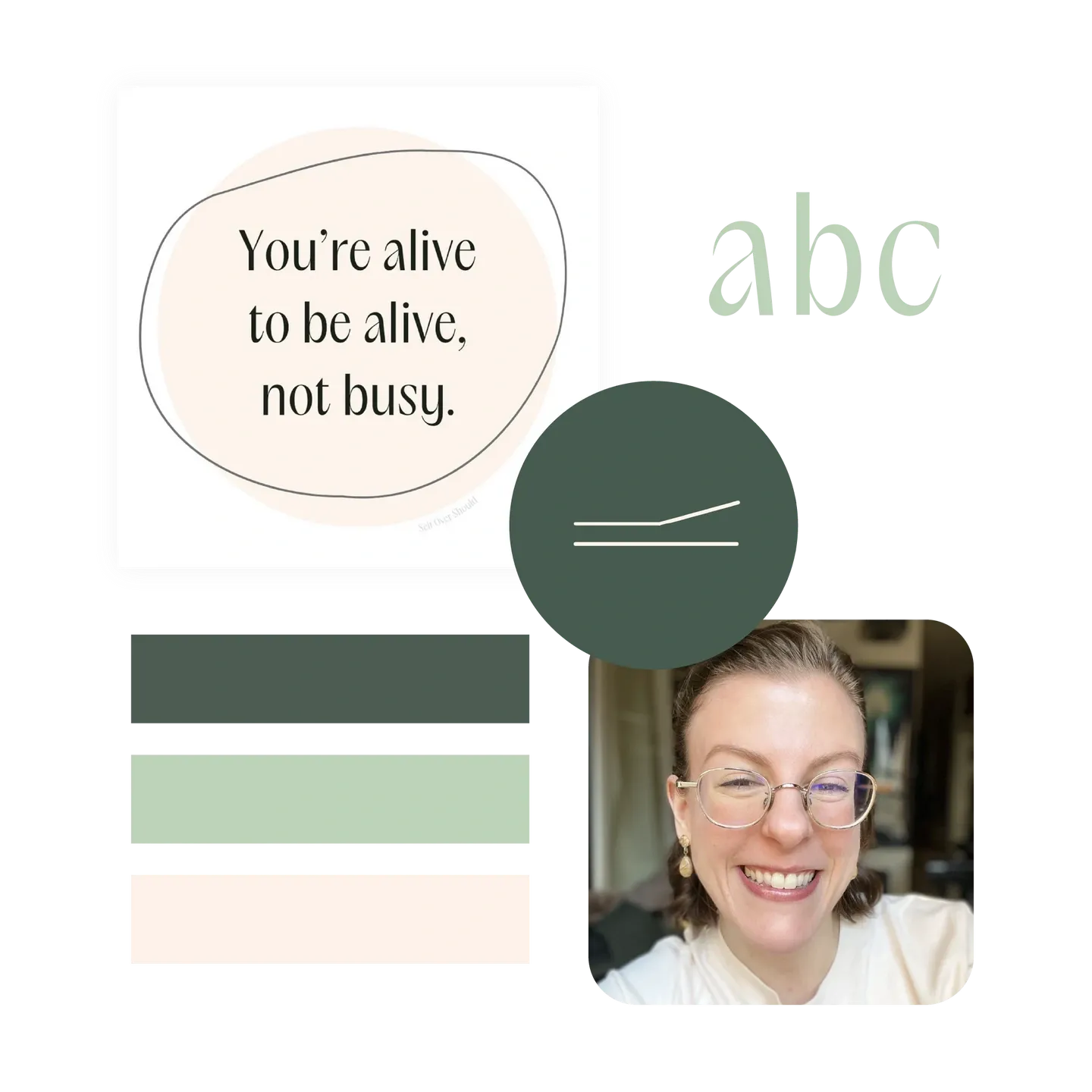 brand kit visual from a career coach