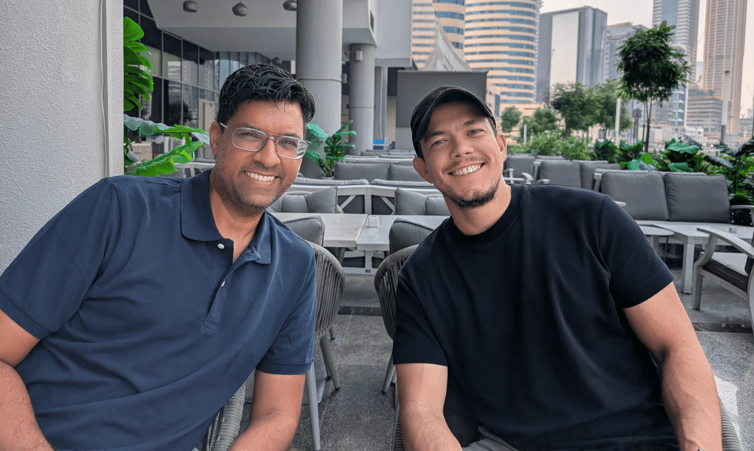 Nathan Roestandy, CEO & Co-Founder of Nafas, with Faizal Hasham, Technical Advisor for the UAE.