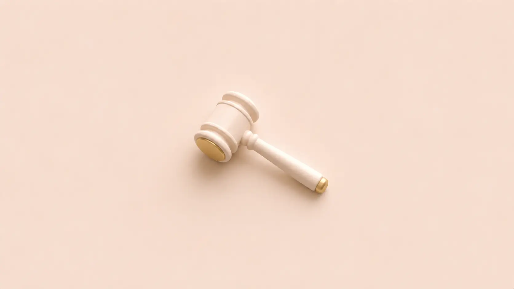 Neumorphic gavel on cream canvas representing the GENIUS Act stablecoin rules and what they mean for syUSD and DeFi vault strategies
