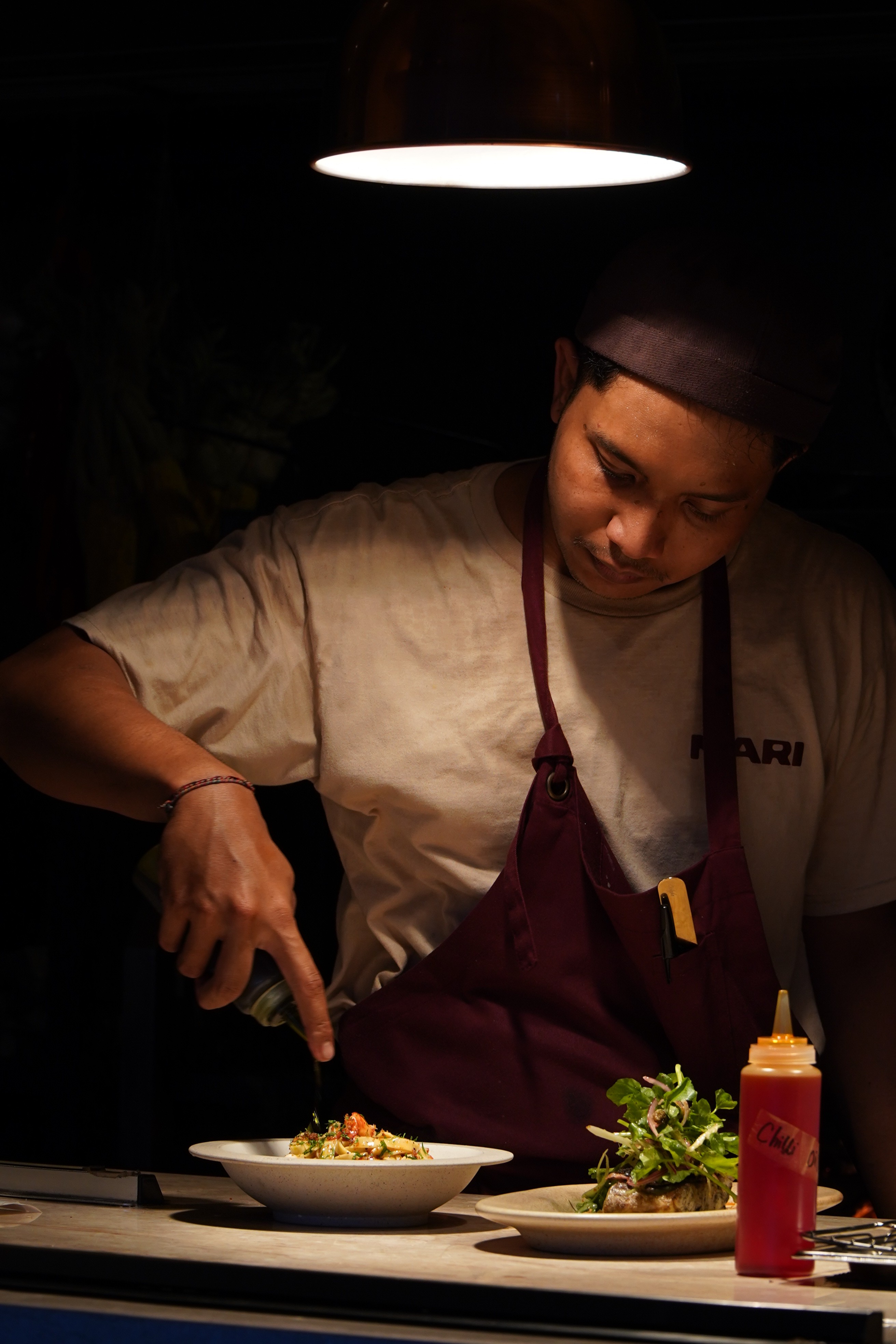 chef crew at the best fire restaurant ubud