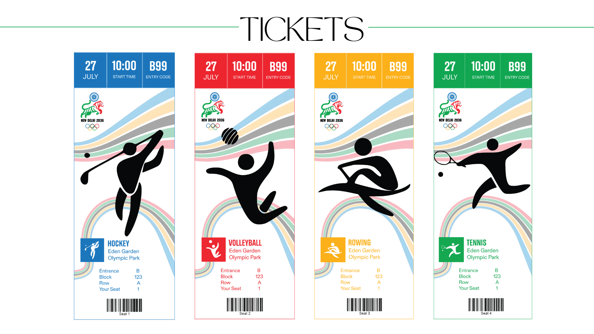 Olympics Tickets design