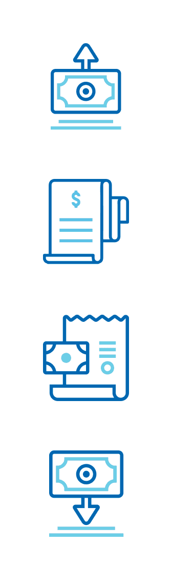 Brands icons for RHB Bank new ATMs.