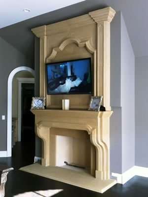 Grand Tudor Fireplace