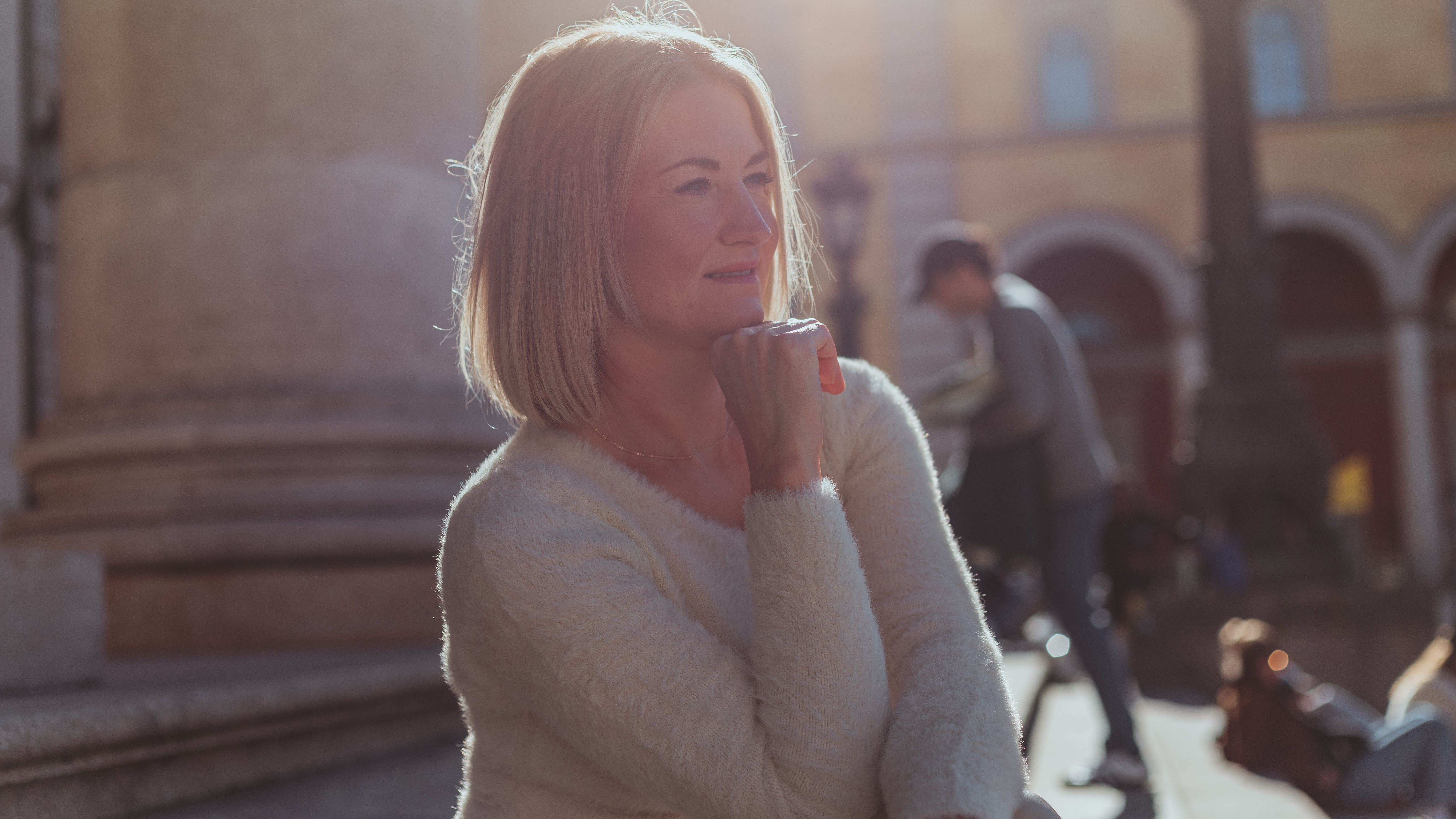 Woman speaking with a clinician during a menopause consultation