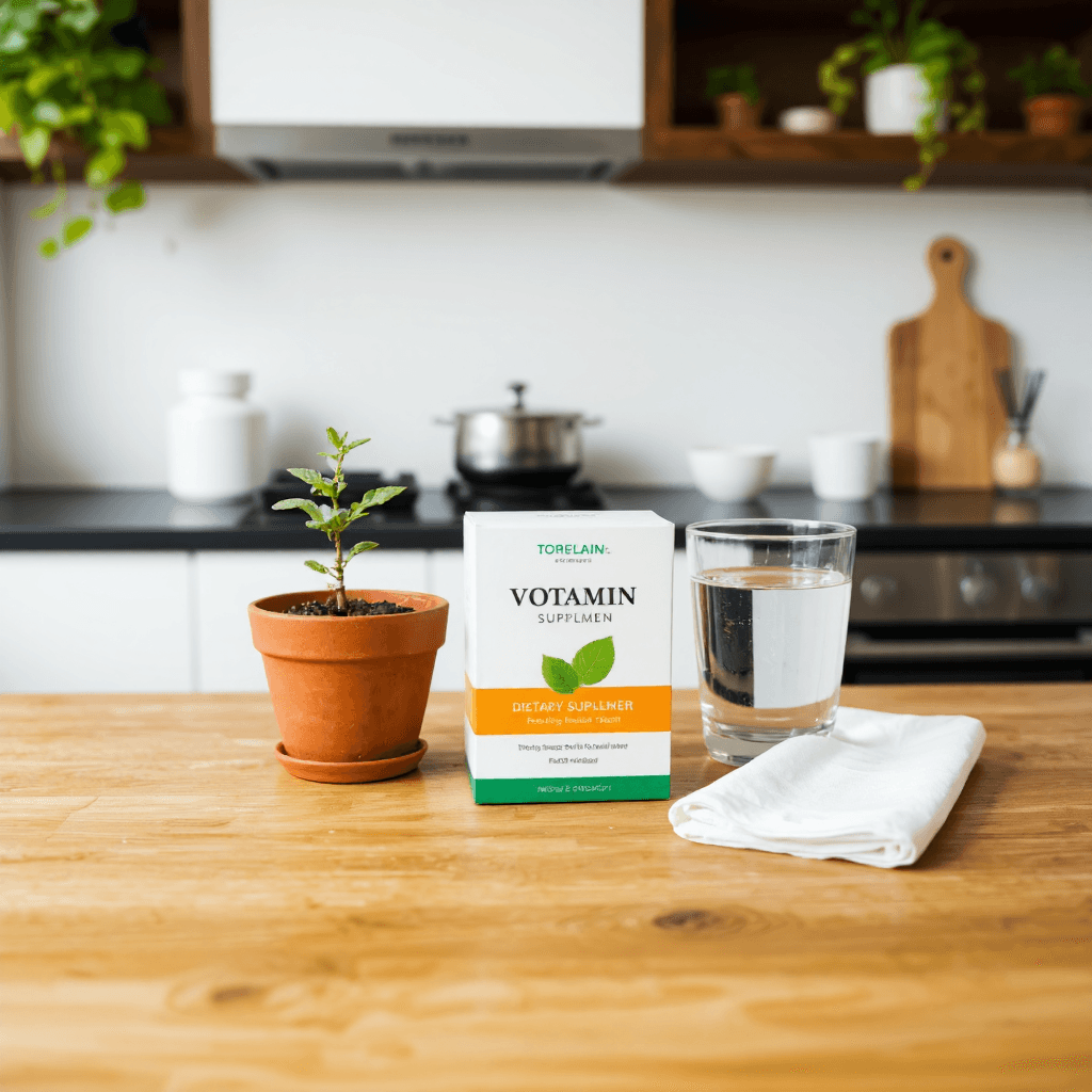 product photography of dietary supplement box
