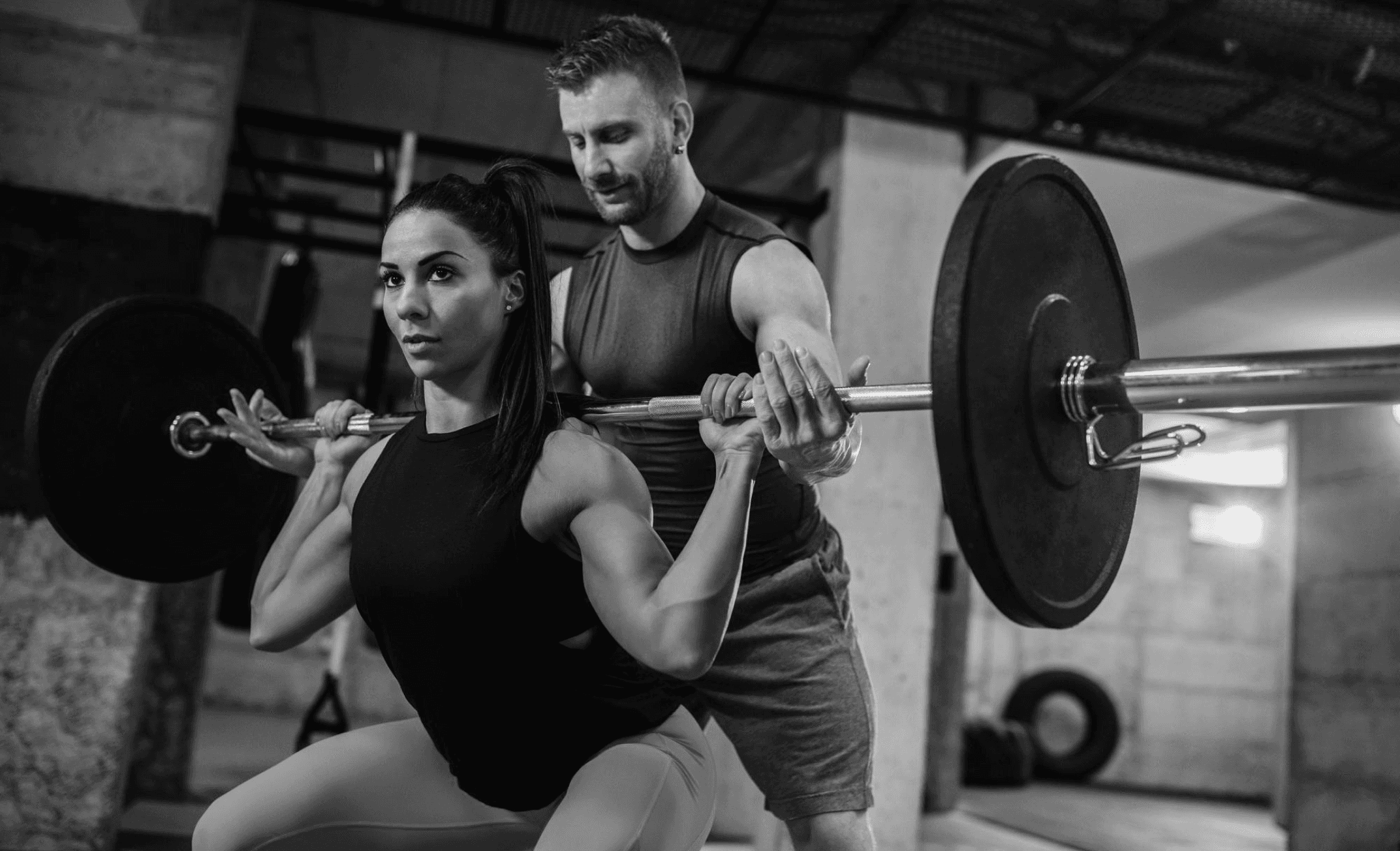 Woman doing strength sculpture workout
