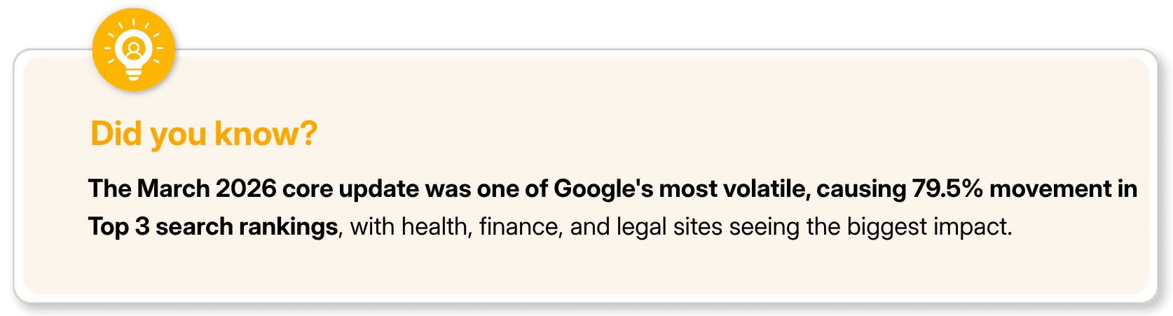 March 2026 Google core update caused major shifts in top search rankings
