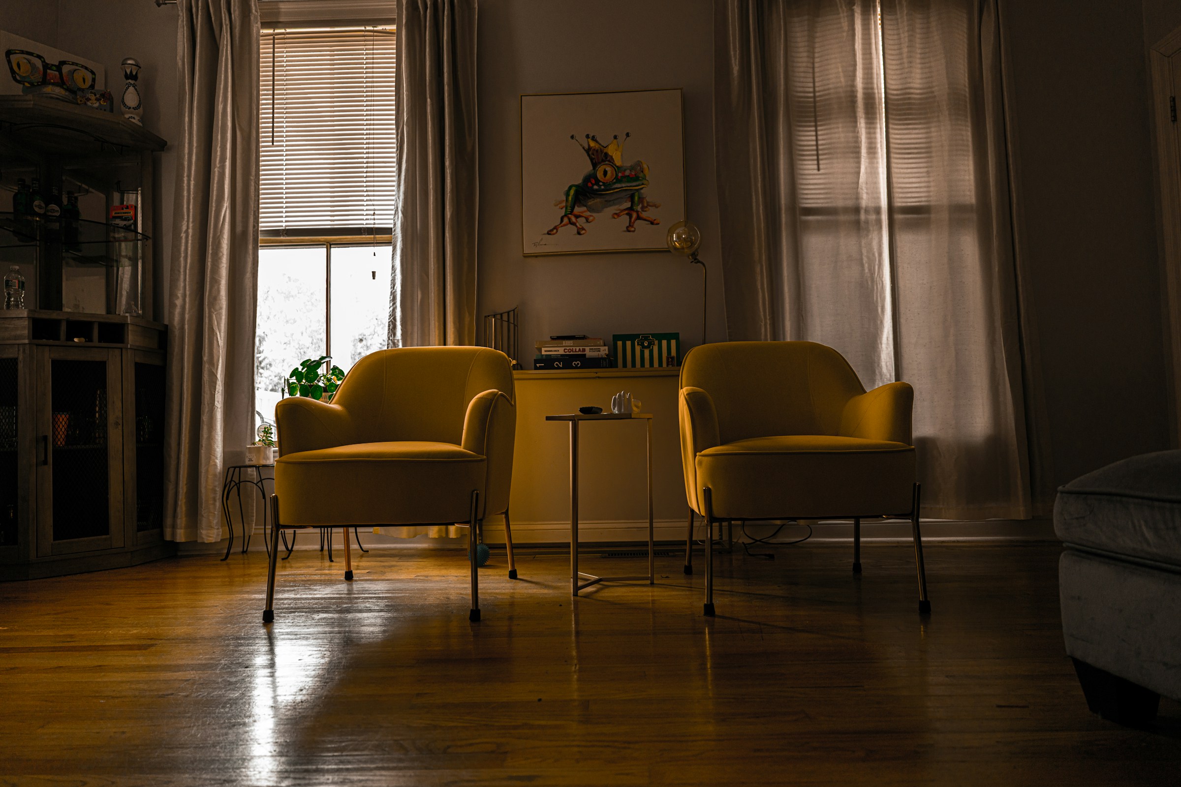 Room With Yellow Chairs -  Preppy Room Colors