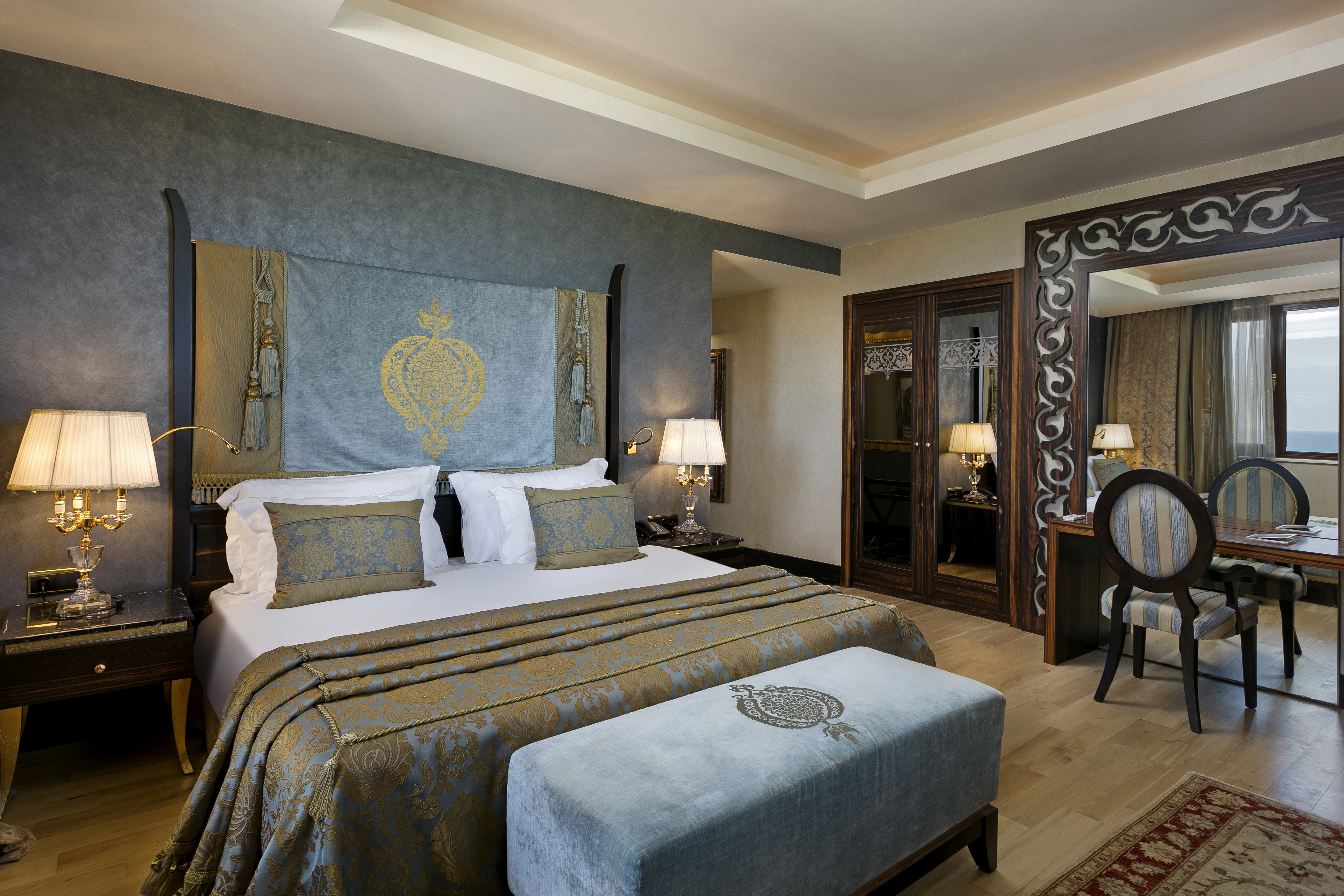 Royal duplex suite offering exclusive privileges and refined two-level living.