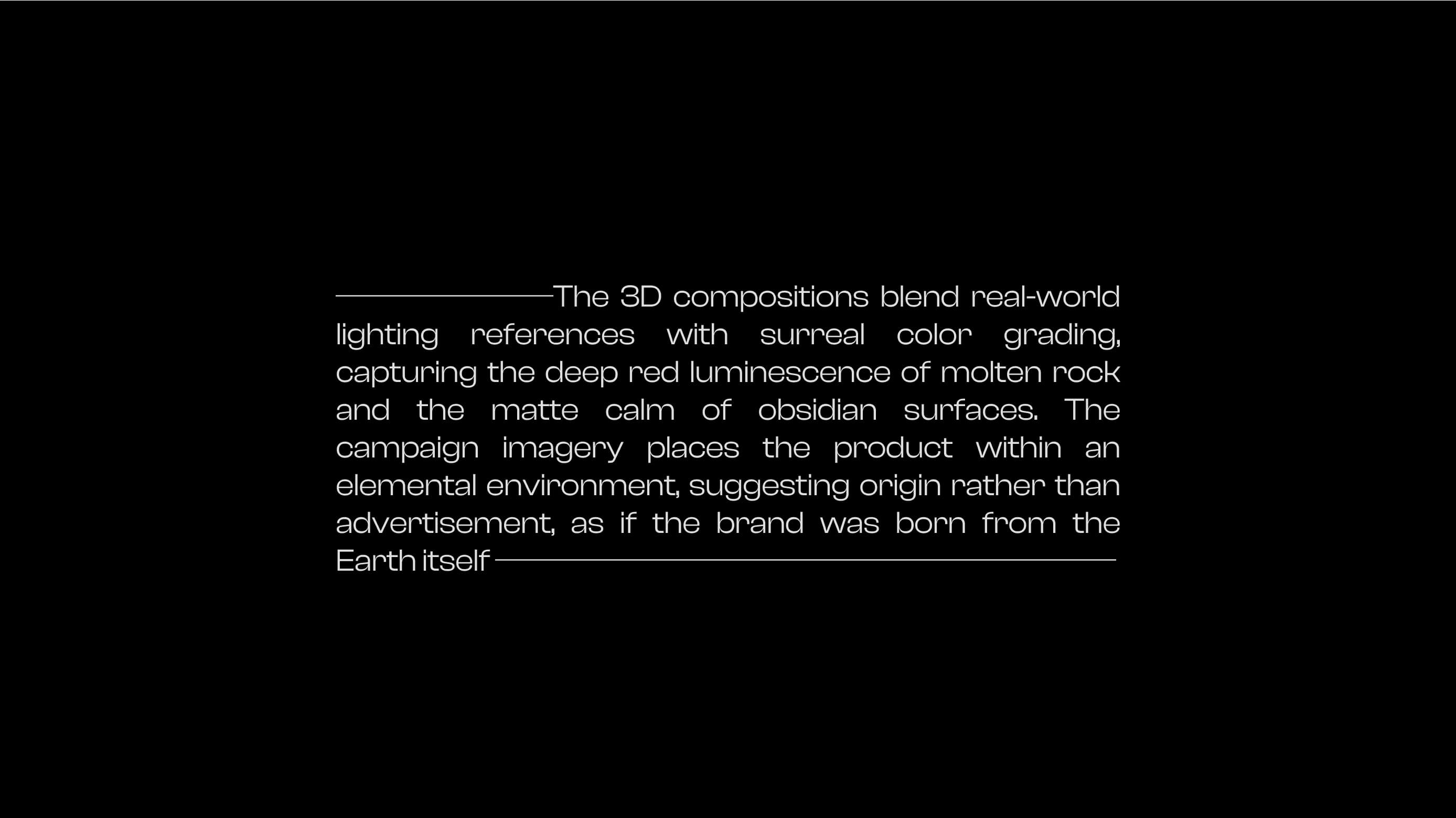 Magma title layout with minimalist typography
