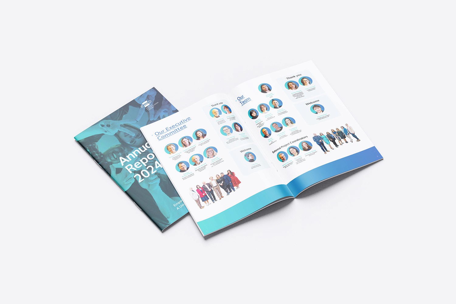 EMSP Annual Report 2024 Printed Cover and Spread